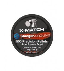 STOEGER PIOMBINI X-MATCH PRECISION PELLETS cal. 4,5 CONF. 500